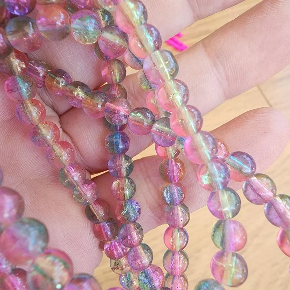 8 strands of beads for jewelry making and various crafts - Picture 7 of 9